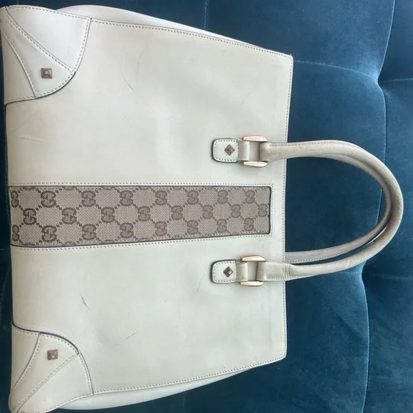Gucci Cream and Brown Tote Bag - Picture 6 of 6